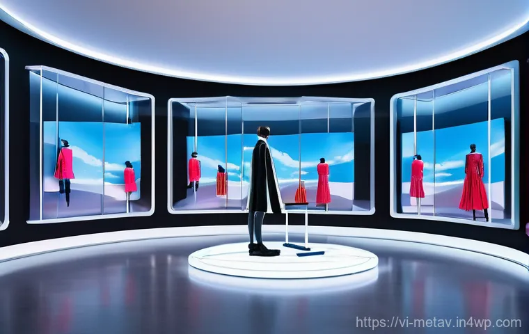 가상 부동산의 가치 평가 기준 - **Prompt:** A bustling and futuristic cityscape within a vibrant metaverse. In the foreground, avata...